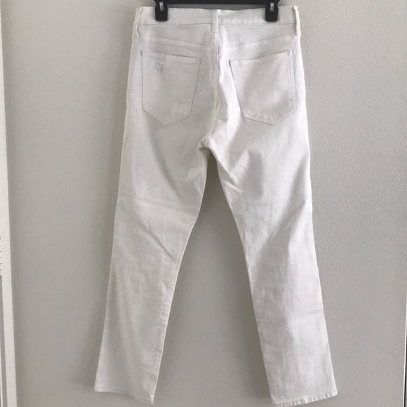 Gap Slim Straight Distressed Jeans White Size 29 - Picture 6 of 12